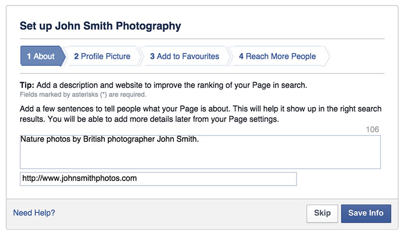 How to Set Up a Facebook Photography Page