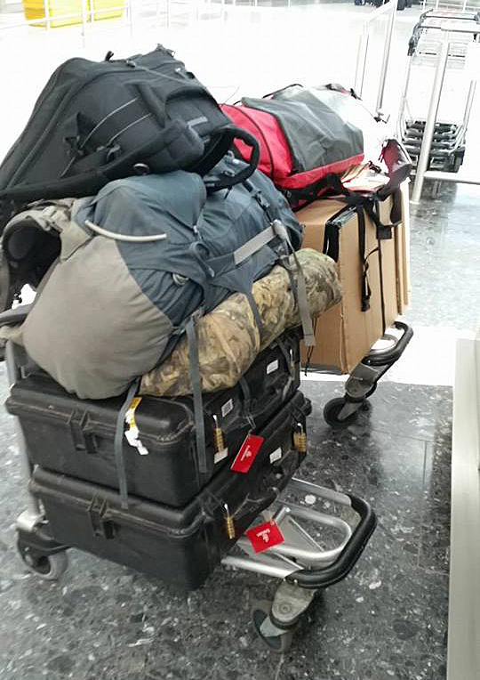 equipment travelling