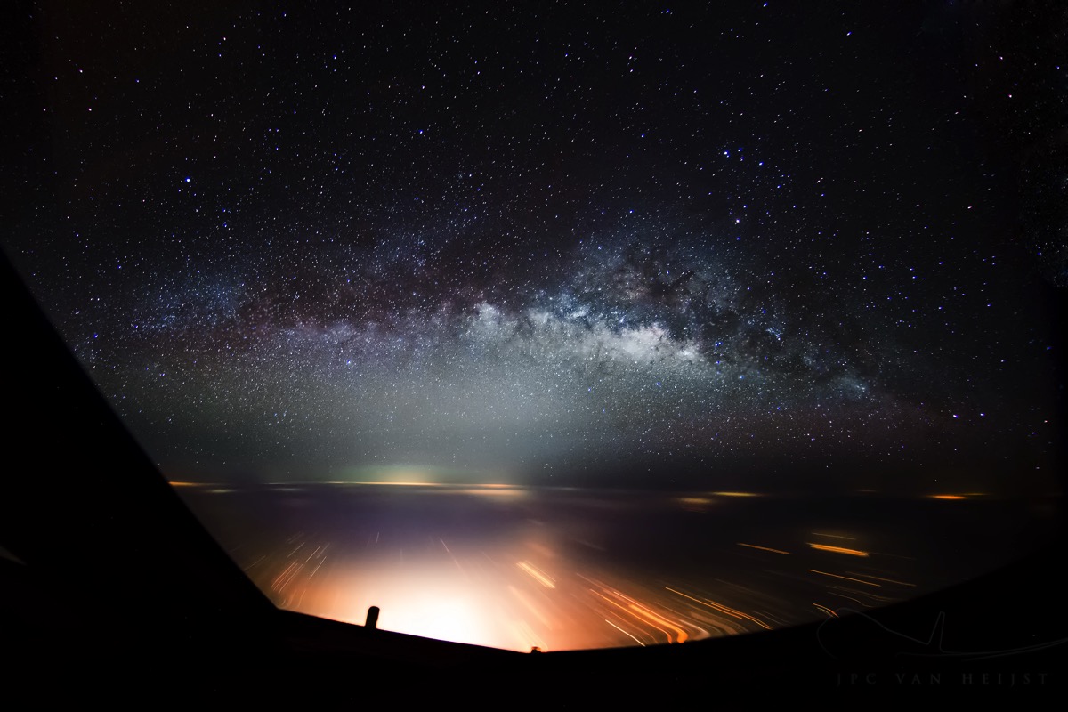 milky way over india