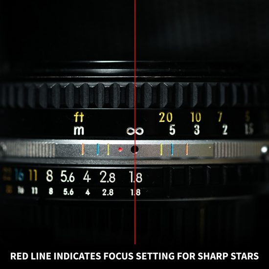 how to get sharp stars in photos