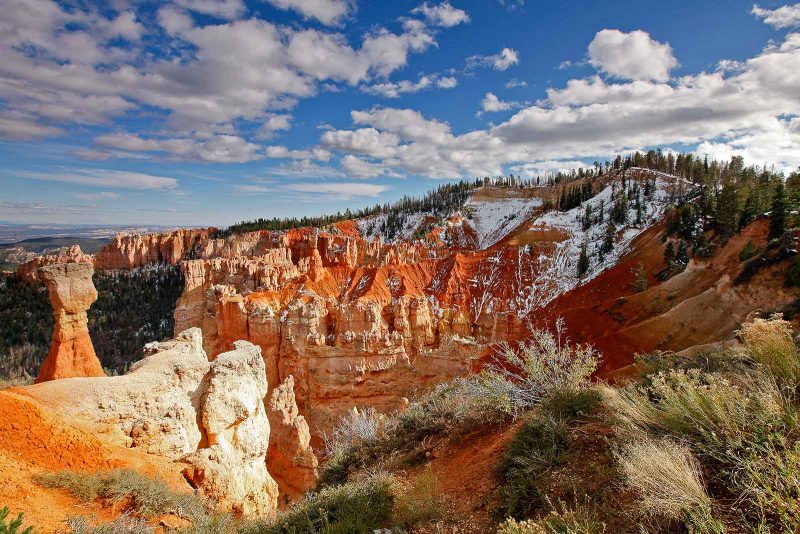 Snow at Bryce Canyon