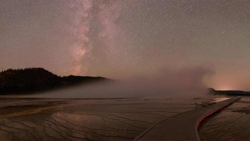 Milky way landscape