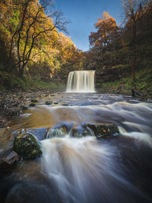 Waterfall at Sgwd y Eira, Brecon Beacons 