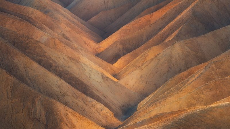 Death Valley Landscape with a telephoto lens