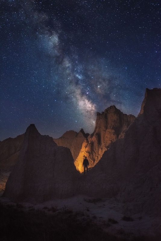 Astro photography in Badlands National Park