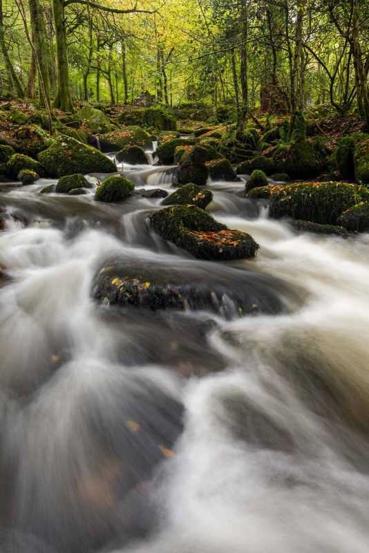 Photographing moving water