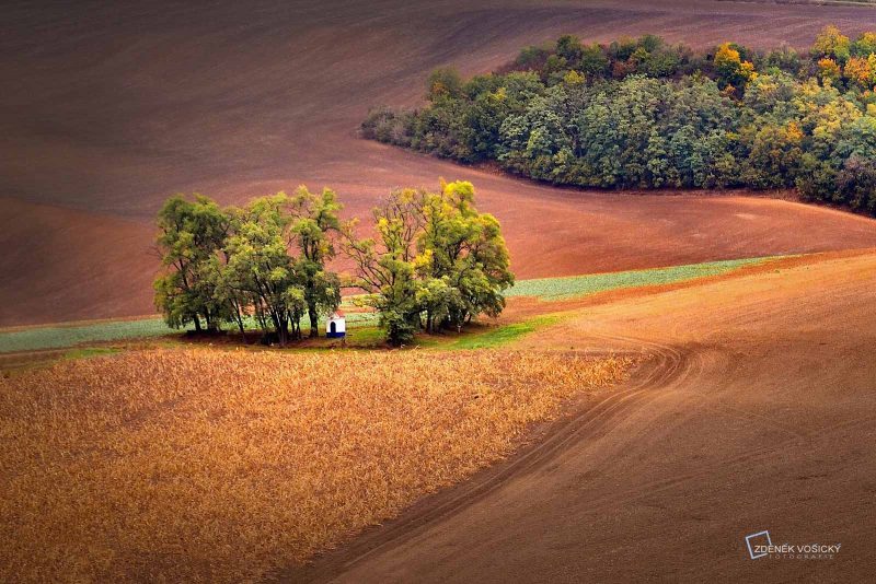 landscape aerial photograph by Zdenek Vosicky