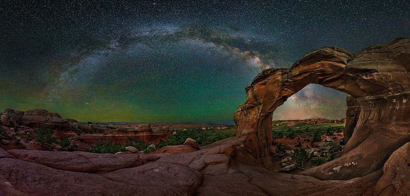 night sky photography arches national park Moab