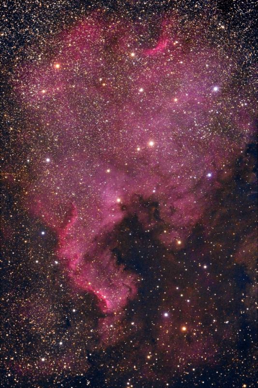 Nebula astrophotography deep space