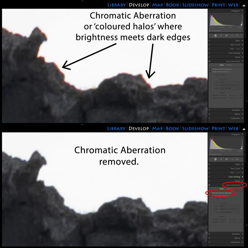 remove chromatic aberration 