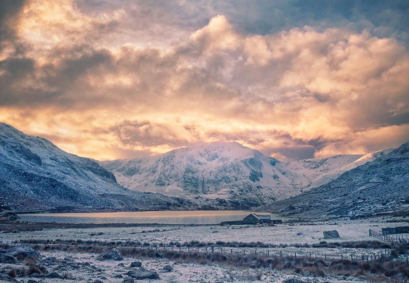 winter in snowdonia national park